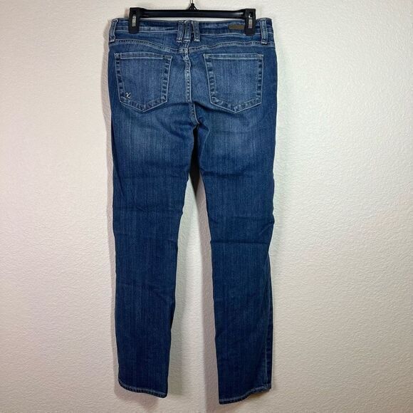 Kut From The Kloth Women's Distressed Jeans Tapered Denim Medium Wash Blue Size - Picture 6 of 8